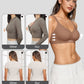 OEAK Women's Wireless Bras Scalloped Push-Up Bralettes No Underwire