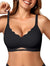 OEAK Women's Wireless Bras Scalloped Push-Up Bralettes No Underwire