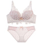No trace underwire bra set