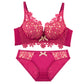 No trace underwire bra set