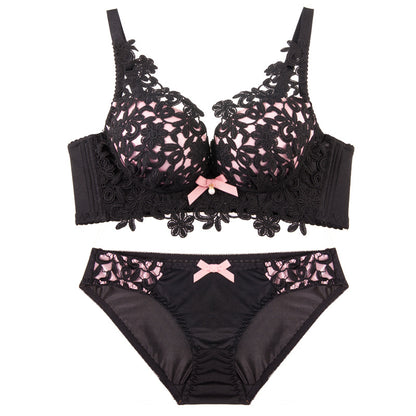 No trace underwire bra set