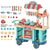 Kids Kitchen Food Stand with Play Food, Cashier Register, Accessories Ages 3-6