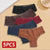 5PCS Set Women Lace Seamless Cotton Panties Sexy Brazilian P