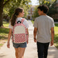 Plaid Backpack-Red