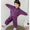 Girls Suit 2025 Autumn New Children's Clothing Korean Style Girl Baby Bright Color Hoodie Sports Two Piece Leisure Daily Sweet