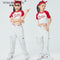 Girls Jazz Dance Clothing, Children's Performance Wear, Trendy Summer Street Dance Outfits for Street Shows, Kids Dance Costumes